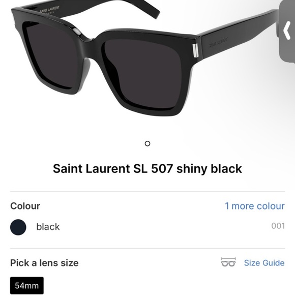 Saint Laurent Black Sunglasses SL 507 main image 4